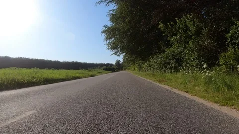 Nature Car View Driving Forward 4K Road Summer Travel Adventure GoPro Stock Footage 113071764