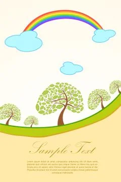 Nature card Stock-Illustration