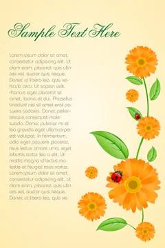 Nature card Stock Illustration
