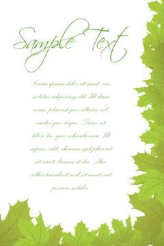 Nature card Stock Illustration