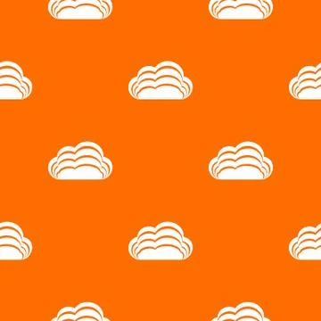 Nature cloud pattern vector orange Stock Illustration