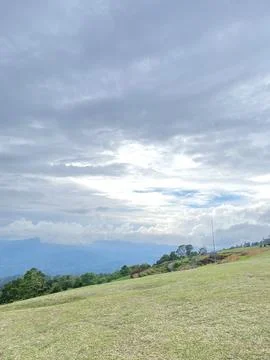Nature with clouds 스톡 사진