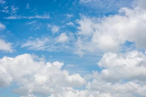 Nature cloudy background with copyspace Stock Photos