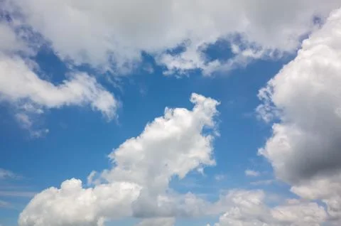 Nature cloudy background with copyspace Stock Photos