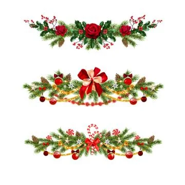 Nature decoration set Stock Illustration