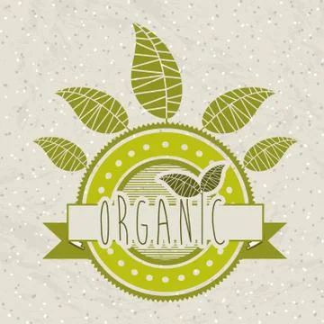 Nature design over pattern background vector illustration Illustrazione stock