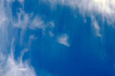 Nature design white cloud under blue sky Stock Photos