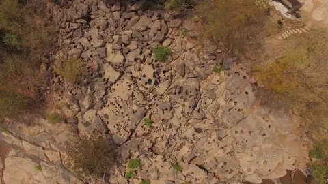 Nature with drought Stock Footage 91242996