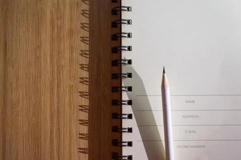 Nature Embrace Capturing Thoughts in a Rustic Notes Journal. Stock Photos