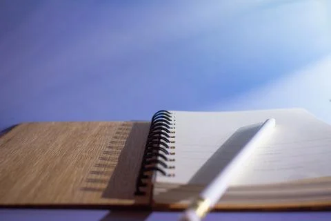 Nature Embrace Capturing Thoughts in a Rustic Notes Journal. Stock Photos