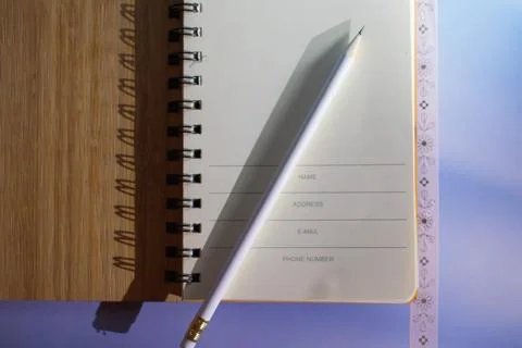 Nature Embrace Capturing Thoughts in a Rustic Notes Journal. Stock Photos
