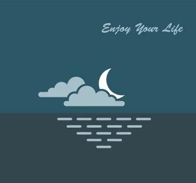 Nature enjoying vector Stock Illustration