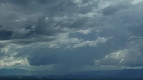 Nature Environment black stormy cloud motion big stormy rain Stock Footage 281164160