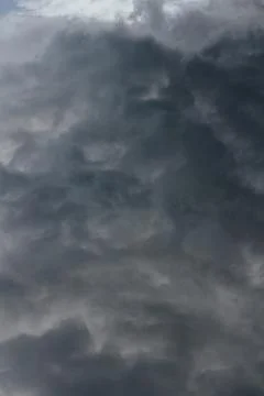 Nature Environment Dark cloud sky. Thunderstorm and hurricane clouds Stock Photos