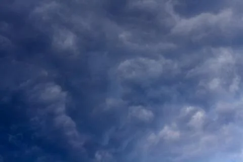 Nature Environment Dark cloud sky. Thunderstorm and hurricane clouds Stock Photos