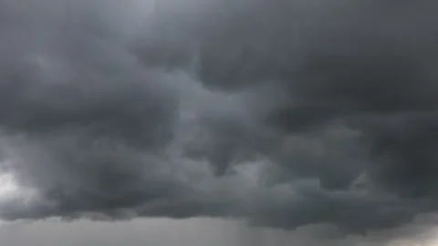 Nature Environment Dark huge cloud sky black stormy Stock Footage 302484561
