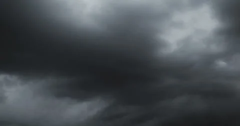 Nature Environment Dark huge cloud sky black stormy Video stock 302484846
