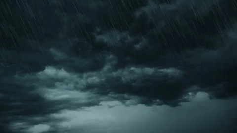 Nature Environment Dark huge cloud sky black stormy Stock Footage 302485007
