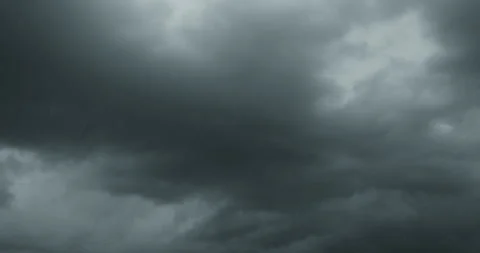 Nature Environment Dark huge cloud sky black stormy Video stock 302485017