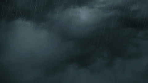 Nature Environment Dark huge cloud sky black stormy Stock Footage 302485120