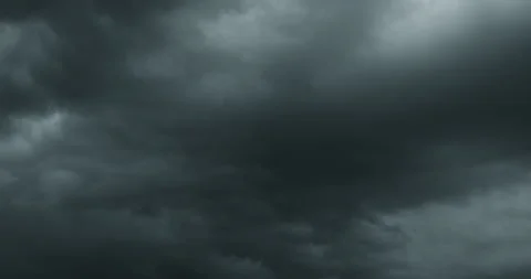 Nature Environment Dark huge cloud sky black stormy Stock Footage 302485124