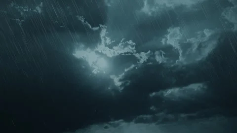 Nature Environment Dark huge cloud sky black stormy Video stock 302485166
