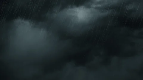 Nature Environment Dark huge cloud sky black stormy Stock Footage 302485206