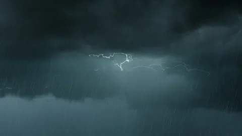 Nature Environment Dark huge cloud sky black stormy Stock Footage 302485302