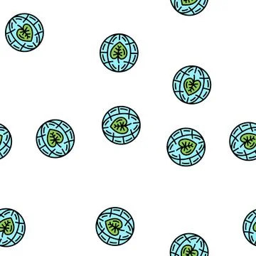 Nature environment vector seamless pattern Stock Illustration