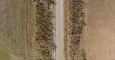 Nature , fields, paths, lakes, water, trees, roads, summer, blue sky Stock Footage 312324917