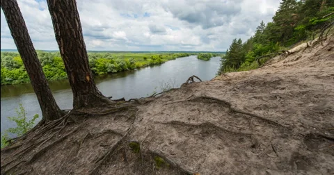 Nature. Floating clouds. Timelapse. 4K Footage Stock Footage 64269939