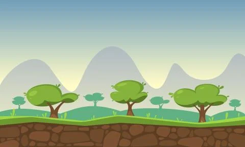 Nature Game Background Stock Illustration