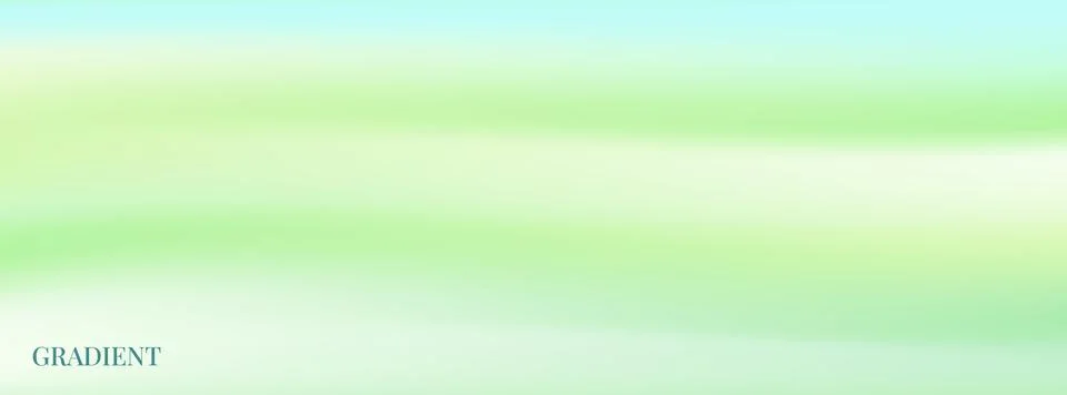 Nature gradient with wellness wave and pastel summer mood for wallpaper. Green Stock Illustration