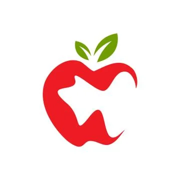 Nature graphic Abstract Apple Vector Design icon Illustration Stock Illustration