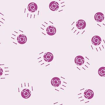 The nature of gravity unsolved mystery glyph seamless pattern Stock Illustration