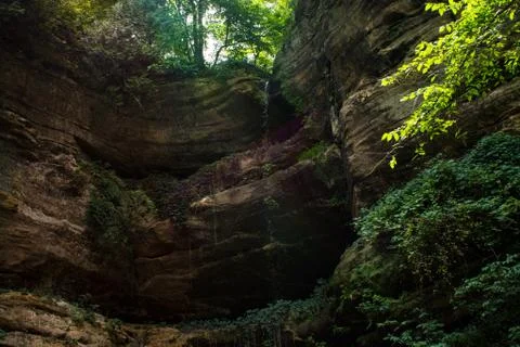 The nature Green cliffs Stock Photos