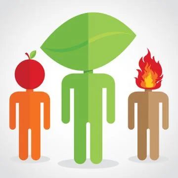 Nature head Stock Illustration