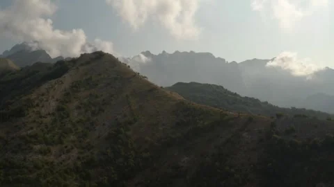 Nature hike through mountain trails with stunning views Video stock 320262916