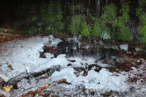 Nature in ice Stock Photos