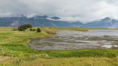 Nature of Iceland time-lapse Stock Footage 124155674
