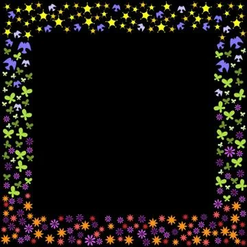 Nature icon frame Stock Illustration