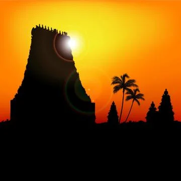 Nature in India Stock Illustration
