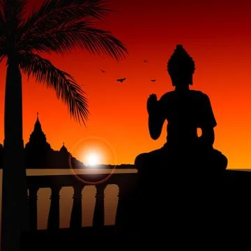 Nature in India Illustrazione stock