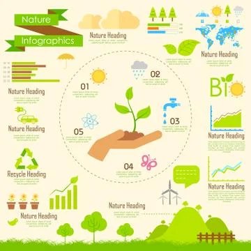 Nature Infographics Stock Illustration