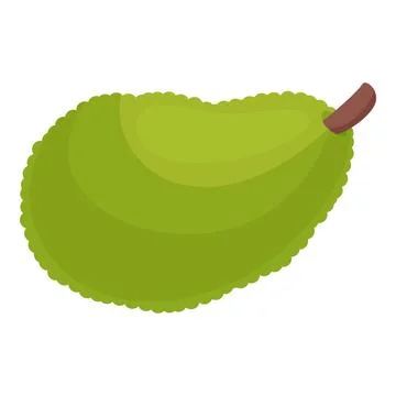 Nature jackfruit icon cartoon vector. Ripe food Stock Illustration