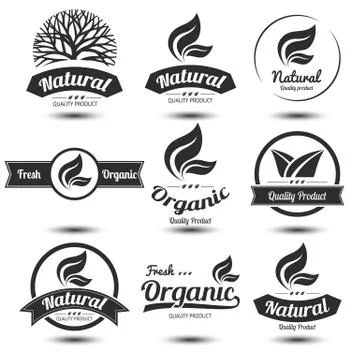 Nature label Stock Illustration