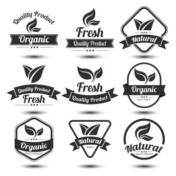 Nature label Stock Illustration