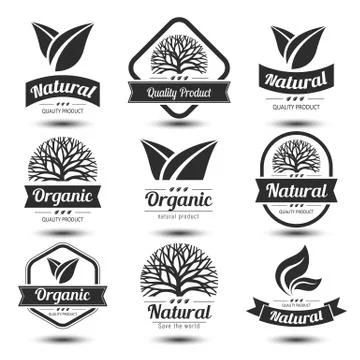 Nature label Stock Illustration