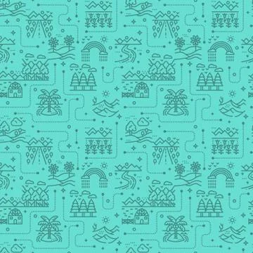 Nature landscape background Stock Illustration