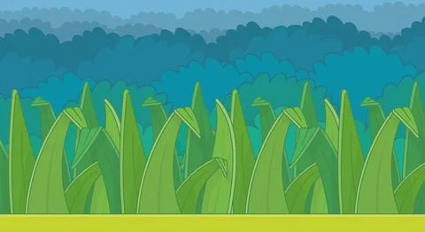 Nature landscape background Stock Illustration